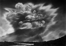 Wieland Payer, Temporale, 2007, charcoal on paper, 80 x 120 cm