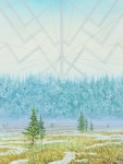 Wieland Payer, Strahl, 2013, oil on board, 30 x 23 cm