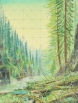 Wieland Payer, Wand II, 2013, oil on board, 30 x 23 cm