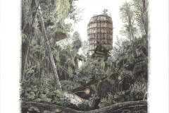 Wieland-PayerTemple-VII-Library2012-Lithography-10-colours-56-x46-cm