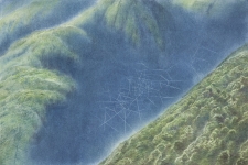 Falle-2014-Pastell-und-Kohle-auf-Papier-auf-MDF