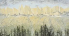 Massiv-2014-90-x170cmPastell-und-Kohle-auf-Papier-auf-MDF