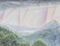 SeeblickII-Pastell-und-Kohle-auf-Papier-auf-MDF