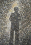 Payer, Wieland:  Self Shadow; 2017, Pastell und Kohle auf grundiertem MDF,  100 x 70 cm    Foto: Herbert Boswank
