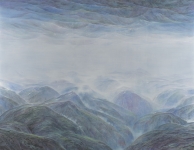 Payer, Wieland:  Spiegel; 2017, Pastell und Kohle auf grundiertem MDF,  145 x 190 cm    Foto: Herbert Boswank