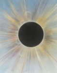 Payer, Wieland: BLACK SUN; 2018, Pastell und Kohle auf grundiertem MDF,  500 x 390 mm    Foto: Herbert Boswank