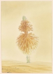 Payer, Wieland:  Marsianer II; 2021,  Pastell und Aquarell auf Fabriano Bütten, 34 x 24 cm       Foto: Herbert Boswank