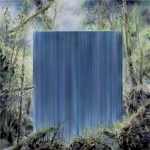 Payer, Wieland: Curtain;   2023, Psatell, Aquarell und auf grundiertem MDF, 100 x 100 cm,       Foto: Herbert Boswank