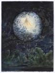 Payer, Wieland: Quest 3; 2025, Pastell, Aquarell, Kohle und Bleistift auf Papier, 480 × 360 mm,      Foto: Herbert Boswank