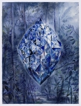 Payer, Wieland: Quest 8; 2025, Pastell, Aquarell, Kohle und Bleistift auf Papier, 480 × 360 mm,      Foto: Herbert Boswank